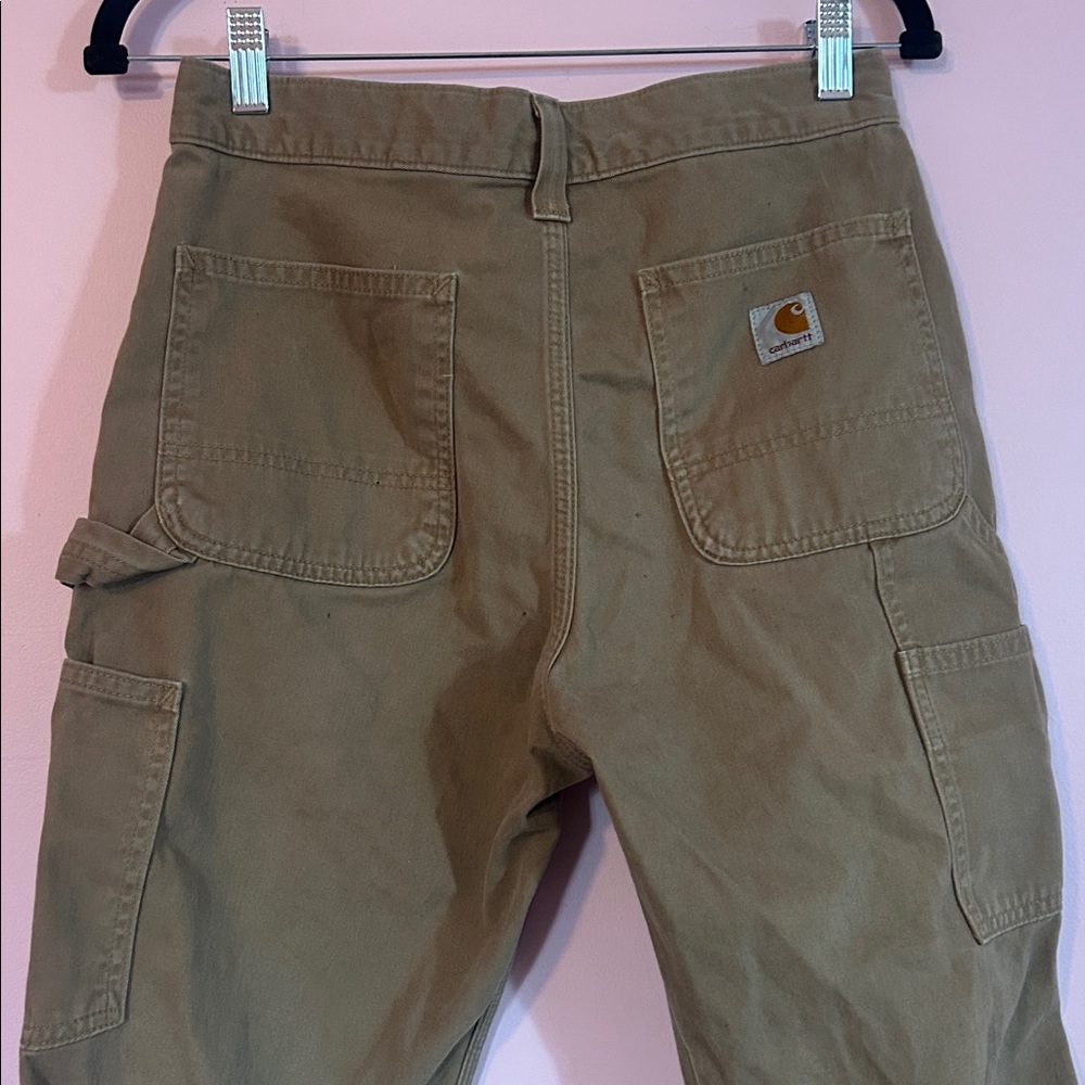Carhartt Brown Tan Relaxed Fit Work Pants